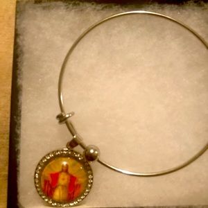 Religious inspired charm bracelet